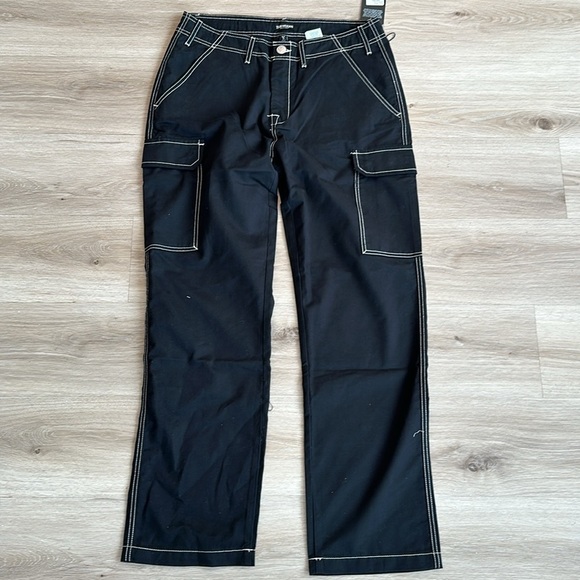 True religion BAGGY CARGO PANT men size 32 color black - Picture 5 of 11
